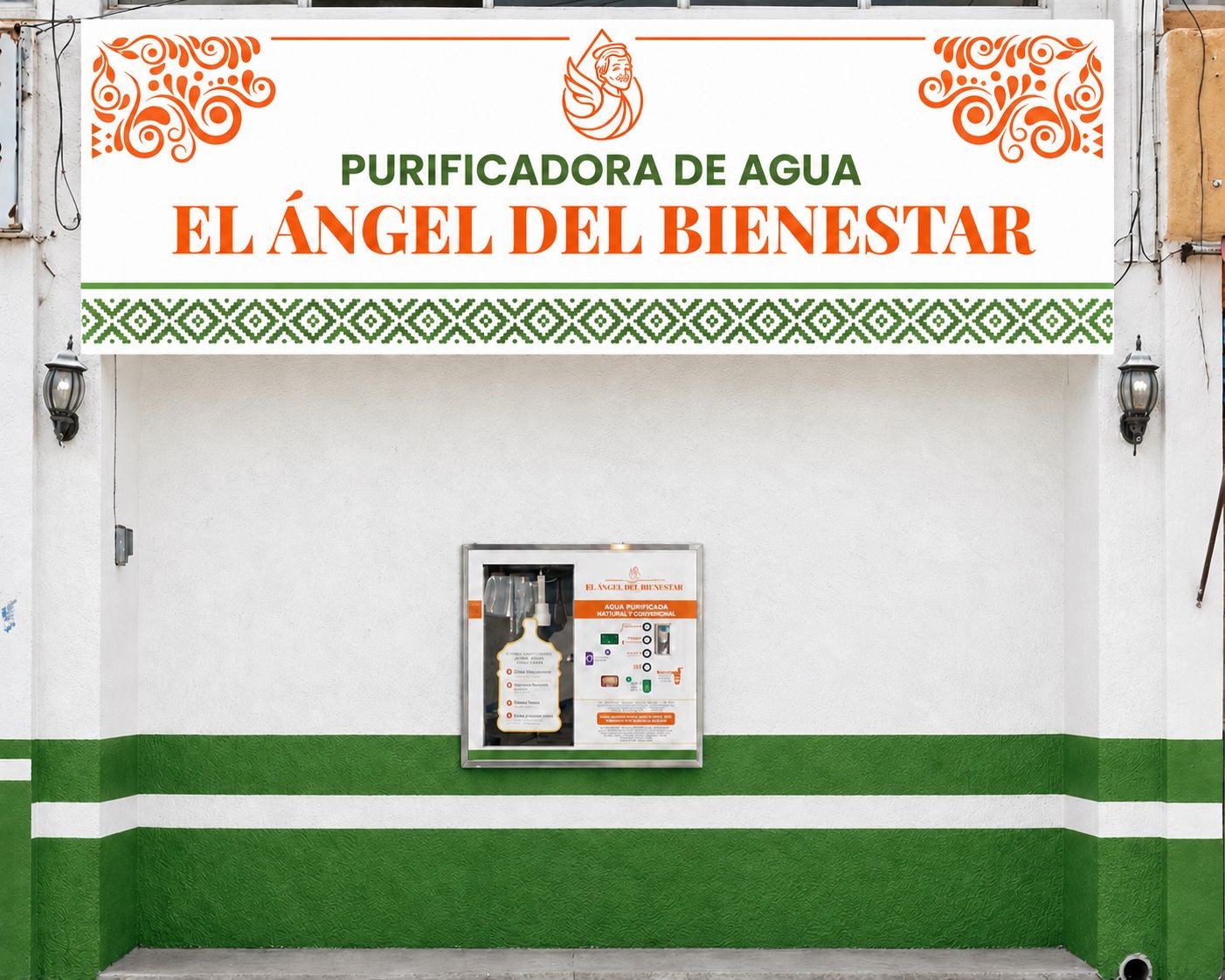 Fachada Purificadora El Ángel del Bienestar